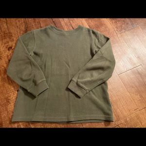 Green cropped sweater